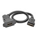 Tripp Lite P164-001-KPA-BK High-Speed HDMI with Ethernet All-in-One Keystone/Panel Mount Coupler Cable (F/F), Angled Connector, 1 ft. (0.31 m)