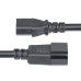 StarTech.com 15ft (4.5m) Power Extension Cord, C14 to C13 PDU Power Cord, 15A 250V, 14AWG, AC Power Cable for PDU/Power Supply, UL Listed