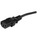 StarTech.com 10ft (3m) Computer Power Cord, NEMA 5-15P to 2x IEC 320 C13, 10A 125V, 18AWG, Black Replacement AC Power Cord, Printer Power Cord, PC Power Supply Cable, Monitor Power Cable - UL Listed