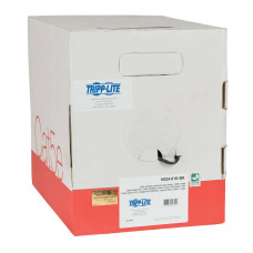 Tripp Lite N024-01K-BK Cat5e 350 MHz Solid Core Plenum-Rated (UTP) PVC Bulk Ethernet Cable - Black, 1000 ft. (304.8 m)