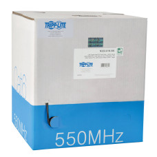 Tripp Lite N222-01K-BK Cat6 Gigabit Solid Core UTP PVC Bulk Ethernet Cable, Black, 1000 ft. (304.8 m), TAA