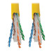 Tripp Lite N222-01K-YW Cat6 Gigabit Solid Core UTP PVC Bulk Ethernet Cable, Yellow, 1000 ft. (304.8 m), TAA