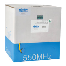 Tripp Lite N222-01K-YW Cat6 Gigabit Solid Core UTP PVC Bulk Ethernet Cable, Yellow, 1000 ft. (304.8 m), TAA
