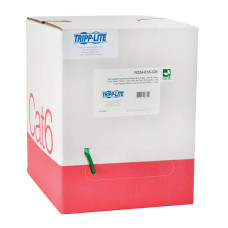 Tripp Lite N224-01K-GN Cat6 Gigabit Solid Core Plenum-Rated UTP CMP PVC Bulk Ethernet Cable, Green, 1000 ft. (304.8 m)