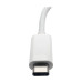 Tripp Lite U444-06N-DGU-C USB-C Multiport Adapter, DVI, USB-A Port, Gbe and PD Charging, White