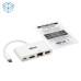 Tripp Lite U444-06N-H4GU-C USB-C Multiport Adapter - 4K HDMI, USB-A Port, GbE, 60W PD Charging, HDCP, White