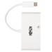 Tripp Lite U444-06N-H4GU-C USB-C Multiport Adapter - 4K HDMI, USB-A Port, GbE, 60W PD Charging, HDCP, White