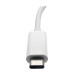 Tripp Lite U444-06N-HGU-C USB-C Multiport Adapter - HDMI, USB 3.2 Gen 1 Port, Gigabit Ethernet, 60W PD Charging, HDCP, White