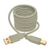 Tripp Lite U022-006-BE USB 2.0 A to B Cable (M/M), Beige, 6 ft. (1.83 m)