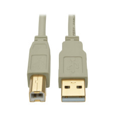 Tripp Lite U022-015-BE USB 2.0 A to B Cable (M/M), Beige, 15 ft. (4.57 m)