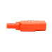 Tripp Lite Standard Computer Power Extension Cord, 10A, 18 AWG (IEC-320-C14 to IEC-320-C13), Orange, 0.91 m