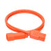 Tripp Lite Standard Computer Power Extension Cord, 10A, 18 AWG (IEC-320-C14 to IEC-320-C13), Orange, 0.91 m