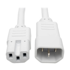 Tripp Lite P018-002-AWH Power Cord C14 to C15 - Heavy-Duty, 15A, 250V, 14 AWG, 2 ft. (0.61 m), White