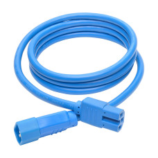 Tripp Lite P018-006-ABL Power Cord C14 to C15 - Heavy-Duty, 15A, 250V, 14 AWG, 6 ft. (1.83 m), Blue