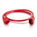 C2G 17487 power cable Red 0.9 m C14 coupler C13 coupler