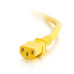 C2G 17550 power cable Yellow 1.5 m C14 coupler C13 coupler