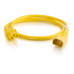 C2G 17550 power cable Yellow 1.5 m C14 coupler C13 coupler