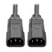 Tripp Lite PDUMH15HVAT 2.4kW Single-Phase Local Metered Automatic Transfer Switch PDU, Two 200-240V C14 Inlets, 10 C13 Outputs, 1U, TAA