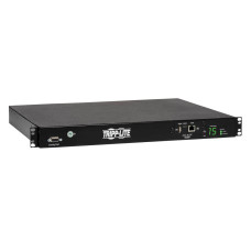 Tripp Lite PDUMH15HVATNET 2.4kW Single-Phase Switched Automatic Transfer Switch PDU, Two 200-240V C14 Inlets, 10 C13 Outputs, 1U, TAA