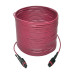 Tripp Lite N845-15M-12-MG 100G MTP/MPO Multimode OM4 Plenum-Rated Fiber Optic Cable (F/F), 12 Fiber, 40/100GBASE-SR4, Push/Pull Tabs, Magenta, 15 m