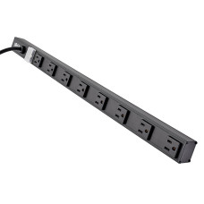 Tripp Lite PS2408B surge protector Black 8 AC outlet(s) 120 V 4.57 m