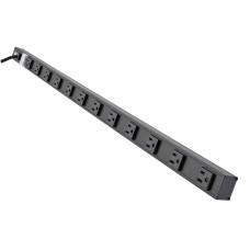 Tripp Lite PS3612B surge protector Black 12 AC outlet(s) 120 V 4.57 m