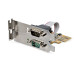 StarTech.com 2-Port PCI Express Serial Interface Card, Dual Port PCIe to RS232 (DB9) Serial Card, 16C1050 UART, Low/Full Profile Brackets, COM Retention, For Windows/Linux