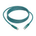Tripp Lite N200-007-GN Cat6 Gigabit Molded (UTP) Ethernet Cable (RJ45 M/M), PoE, Green, 7 ft. (2.13 m)