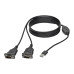 Tripp Lite U209-006-2 2-Port USB to DB9 Serial FTDI Adapter Cable with COM Retention (M/M), 6 ft. (1.83 m)