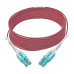 Tripp Lite N821-05M-MG-T 10G Duplex Multimode 50/125 OM4 LSZH Fiber Optic Cable (LC/LC), Push/Pull Tabs, Magenta, 5 m