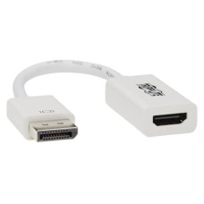Tripp Lite P136-06N-H2V2 DisplayPort to HDMI Active Adapter Video Converter (M/F), 4K 60 Hz, DP 1.2, HDCP 2.2, 6 in.