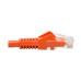 Tripp Lite N201-001-OR Cat6 Gigabit Snagless Molded (UTP) Ethernet Cable (RJ45 M/M), PoE, Orange, 1 ft. (0.31 m)