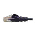 Tripp Lite N001-003-PU Cat5e 350 MHz Snagless Molded (UTP) Ethernet Cable (RJ45 M/M), PoE - Purple, 3 ft. (0.91 m)