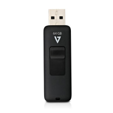 V7 64GB USB 2.0 Flash Drive - With Retractable USB connector