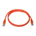 Tripp Lite N001-005-OR Cat5e 350 MHz Snagless Molded (UTP) Ethernet Cable (RJ45 M/M), PoE - Orange, 5 ft. (1.52 m)