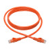 Tripp Lite N201-006-OR Cat6 Gigabit Snagless Molded (UTP) Ethernet Cable (RJ45 M/M), PoE, Orange, 6 ft. (1.83 m)