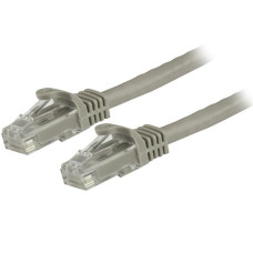 StarTech.com 1ft CAT6 Ethernet Cable - Gray CAT 6 Gigabit Ethernet Wire -650MHz 100W PoE RJ45 UTP Network/Patch Cord Snagless w/Strain Relief Fluke Tested/Wiring is UL Certified/TIA