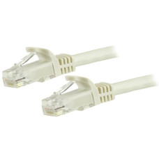 StarTech.com 6ft CAT6 Ethernet Cable - White CAT 6 Gigabit Ethernet Wire -650MHz 100W PoE RJ45 UTP Network/Patch Cord Snagless w/Strain Relief Fluke Tested/Wiring is UL Certified/TIA