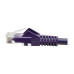 Tripp Lite N201-001-PU Cat6 Gigabit Snagless Molded (UTP) Ethernet Cable (RJ45 M/M), PoE, Purple, 1 ft. (0.31 m)