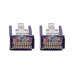 Tripp Lite N201-001-PU Cat6 Gigabit Snagless Molded (UTP) Ethernet Cable (RJ45 M/M), PoE, Purple, 1 ft. (0.31 m)