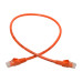 Tripp Lite N201-002-OR Cat6 Gigabit Snagless Molded (UTP) Ethernet Cable (RJ45 M/M), PoE, Orange, 2 ft. (0.61 m)