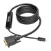 Tripp Lite U444-006-D USB-C to DVI Active Adapter Cable (M/M), Black, 6 ft. (1.8 m)