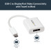 StarTech.com USB C to DisplayPort Adapter - 4K 60Hz/8K 30Hz - USB Type-C to DP 1.4 HBR2 Adapter Dongle - Compact USB-C (DP Alt Mode) Monitor Video Converter - Thunderbolt 3 Compatible - White