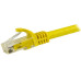 StarTech.com 12ft CAT6 Ethernet Cable - Yellow CAT 6 Gigabit Ethernet Wire -650MHz 100W PoE RJ45 UTP Network/Patch Cord Snagless w/Strain Relief Fluke Tested/Wiring is UL Certified/TIA