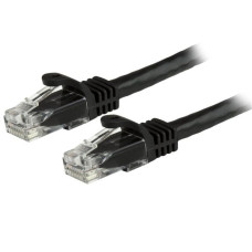StarTech.com 20ft CAT6 Ethernet Cable - Black CAT 6 Gigabit Ethernet Wire -650MHz 100W PoE RJ45 UTP Network/Patch Cord Snagless w/Strain Relief Fluke Tested/Wiring is UL Certified/TIA