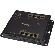 StarTech.com Industrial 8 Port Gigabit PoE+ Switch w/2 SFP MSA Slots - 30W - Layer/L2 Switch Hardened GbE Managed - Rugged High Power Gigabit Ethernet Network Switch IP-30/-40 C to 75 C