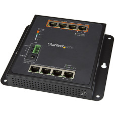 StarTech.com Industrial 8 Port Gigabit PoE Switch - 4 x PoE+ 30W - Power Over Ethernet - Hardened GbE Layer/L2 Managed Switch - Rugged High Power Gigabit Network Switch IP-30/-40C to +75C