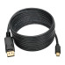Tripp Lite P583-010-BK Mini DisplayPort to DisplayPort Adapter Cable, 4K (M/M), DP Latching Connector, Black, 10 ft. (3.1 m)