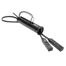 Tripp Lite TLP310DMUSB surge protector Black 3 AC outlet(s) 120 V 3.048 m