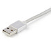 StarTech.com 1 m (3 f.t) USB Multi Charging Cable - USB to Micro-USB or USB-C or Lightning for iPhone / iPad / iPod / Android - Apple MFi Certified - 3 in 1 USB Charger - Braided